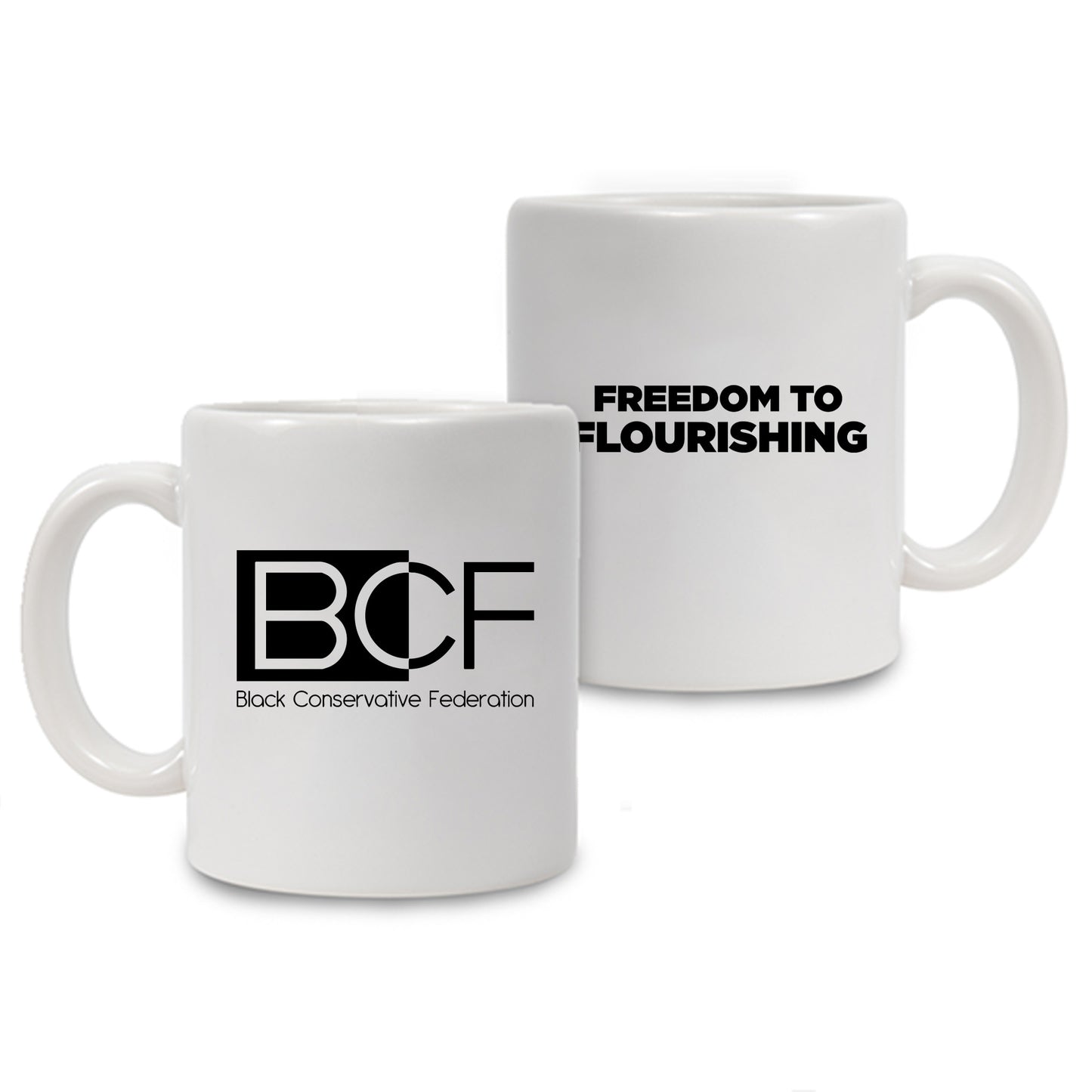 Freedom to Flourishing Mug, White